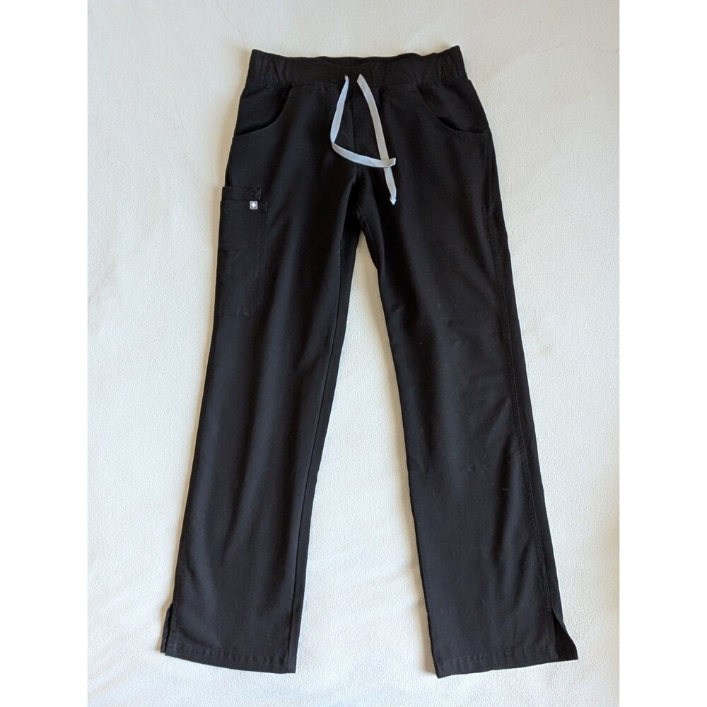 FIGS Kade Womens Cargo Scrub Pants Black Size Small T21004 Nurse Medical ER - Picture 1 of 7